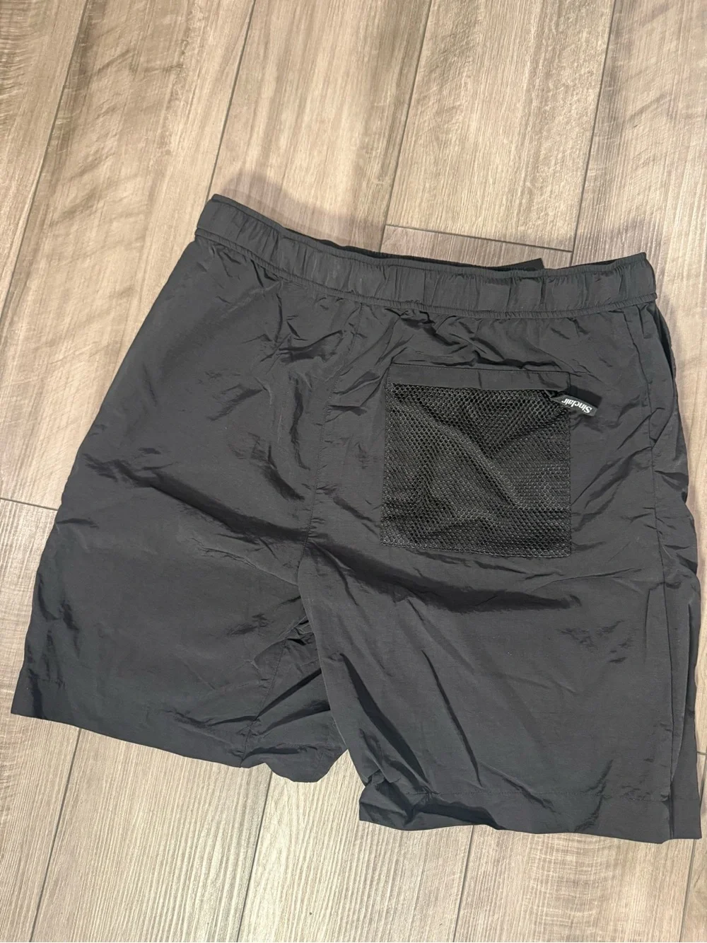 Sinclair Men’s Black Quick-Dry Board Shorts with Integrated Belt